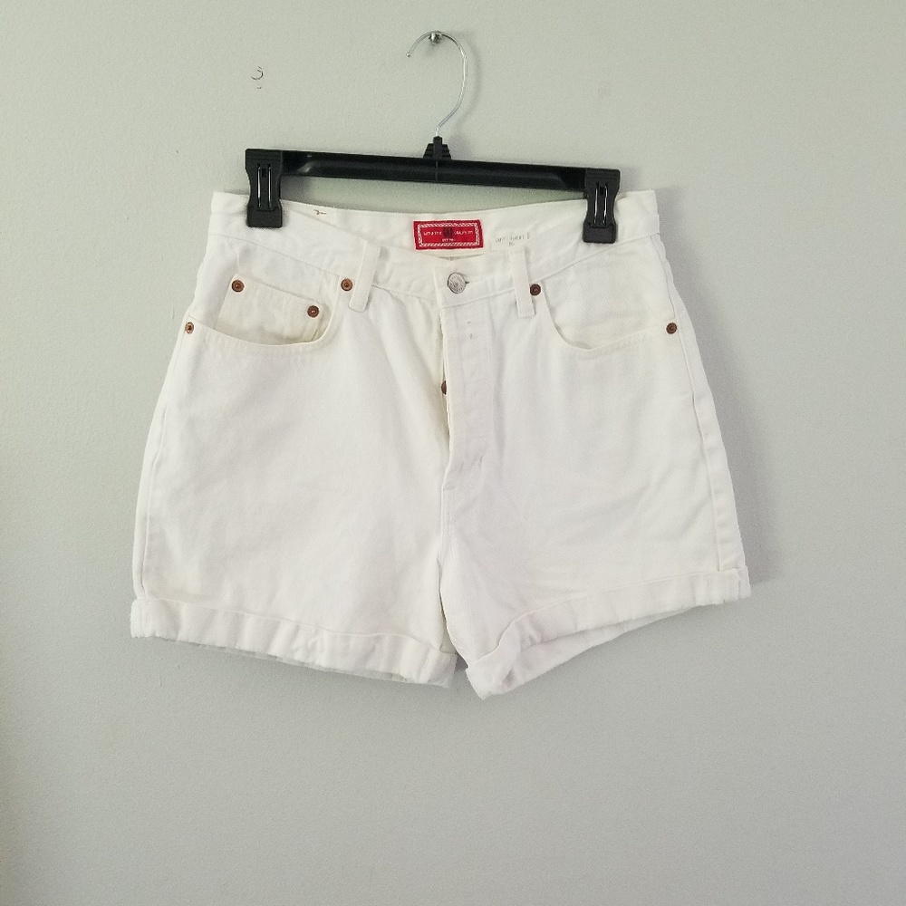GAP white high waisted denim
